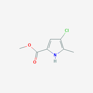 molecular formula C7H8ClNO2 B3250422 Methyl 4-chloro-5-methyl-1H-pyrrole-2-carboxylate CAS No. 203207-19-6