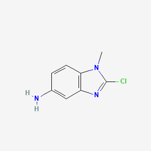 molecular formula C8H8ClN3 B3250433 2-chloro-1-methyl-1H-benzo[d]imidazol-5-amine CAS No. 203302-74-3