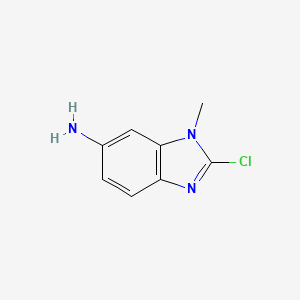 molecular formula C8H8ClN3 B3250441 2-chloro-1-methyl-1H-benzo[d]imidazol-6-amine CAS No. 203302-75-4