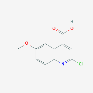 molecular formula C11H8ClNO3 B3250449 2-Chloro-6-methoxyquinoline-4-carboxylic acid CAS No. 20335-34-6