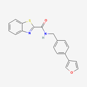 N-(4-(furan-3-yl)benzyl)benzo[d]thiazole-2-carboxamide