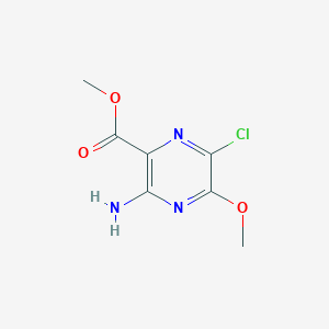 molecular formula C7H8ClN3O3 B3250546 Methyl 3-amino-6-chloro-5-methoxypyrazine-2-carboxylate CAS No. 2038-34-8