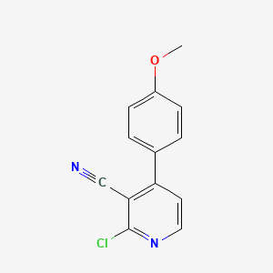 molecular formula C13H9ClN2O B3250551 2-Chloro-4-(4-methoxyphenyl)nicotinonitrile CAS No. 203803-04-7