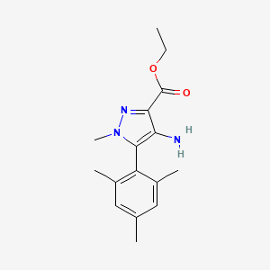Ethyl 4-amino-5-mesityl-1-methyl-1H-pyrazole-3-carboxylate