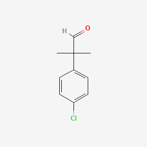 molecular formula C10H11ClO B3250573 2-(4-Chlorophenyl)-2-methylpropanal CAS No. 20401-29-0