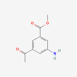 molecular formula C10H11NO3 B3250576 Methyl 3-acetyl-5-aminobenzoate CAS No. 204017-76-5