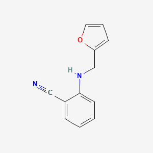 molecular formula C12H10N2O B3250585 2-[(Furan-2-ylmethyl)amino]benzonitrile CAS No. 204078-98-8