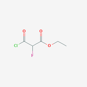 molecular formula C5H6ClFO3 B3250599 Propanoic acid, 3-chloro-2-fluoro-3-oxo-, ethyl ester CAS No. 204136-24-3