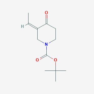 molecular formula C12H19NO3 B3250602 tert-Butyl (3Z)-3-ethylidene-4-oxopiperidine-1-carboxylate CAS No. 204205-24-3