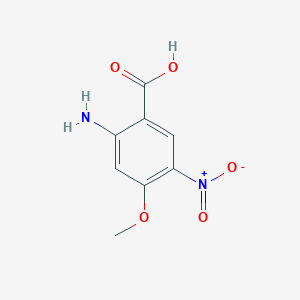 molecular formula C8H8N2O5 B3250604 2-Amino-4-methoxy-5-nitro-benzoic acid CAS No. 204254-66-0