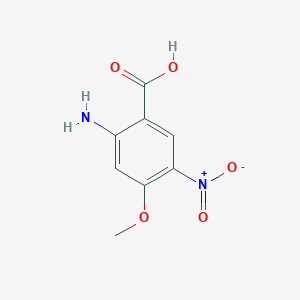 molecular formula C8H8N2O5 B3250604 2-Amino-4-methoxy-5-nitrobenzoic acid CAS No. 204254-66-0