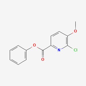 molecular formula C13H10ClNO3 B3250611 Phenyl 6-chloro-5-methoxypicolinate CAS No. 204378-35-8