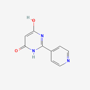 molecular formula C9H7N3O2 B3250621 2-(Pyridin-4-yl)pyrimidine-4,6-diol CAS No. 204394-76-3