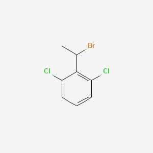 molecular formula C8H7BrCl2 B3250628 2-(1-bromoethyl)-1,3-dichlorobenzene CAS No. 20444-00-2