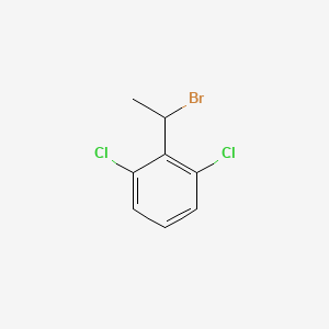 molecular formula C8H7BrCl2 B3250628 1,3-Dichloro-2-(1-bromoethyl)benzene CAS No. 20444-00-2