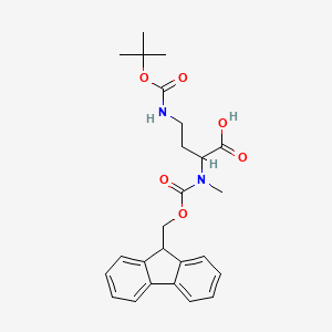 molecular formula C25H30N2O6 B3250630 Fmoc-N-Me-Dab(Boc)-OH CAS No. 2044702-38-5