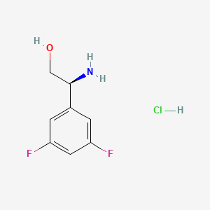 molecular formula C8H10ClF2NO B3250639 (S)-2-Amino-2-(3,5-difluorophenyl)ethanol hydrochloride CAS No. 2044705-93-1