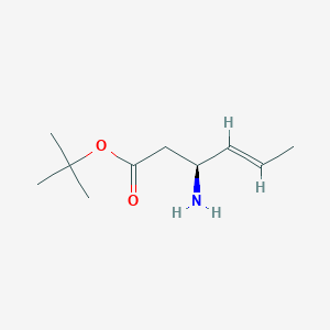 molecular formula C10H19NO2 B3250708 Tert-butyl (3R)-3-amino-4-hexenoate CAS No. 204587-90-6