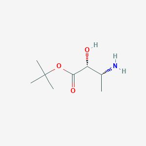 molecular formula C8H17NO3 B3250711 tert-butyl (2R,3R)-3-amino-2-hydroxybutanoate CAS No. 204587-91-7