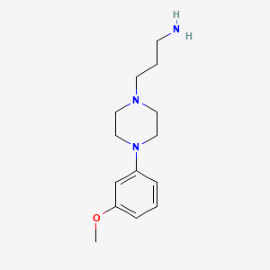 molecular formula C14H23N3O B3250770 3-[4-(3-Methoxyphenyl)piperazin-1-yl]propan-1-amine CAS No. 20529-24-2