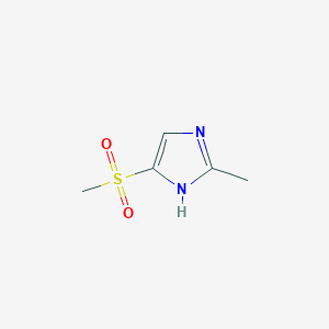molecular formula C5H8N2O2S B3250786 2-Methyl-4-(methylsulfonyl)-1H-imidazole CAS No. 205311-74-6