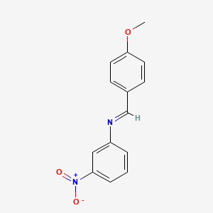 Benzenamine, N-[(4-methoxyphenyl)methylidene]-3-nitro-