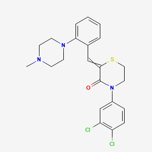 molecular formula C22H23Cl2N3OS B3250893 Elzasonan CAS No. 205683-28-9
