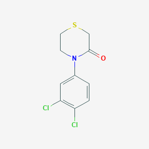 molecular formula C10H9Cl2NOS B3250895 4-(3,4-Dichlorophenyl)thiomorpholin-3-one CAS No. 205683-35-8