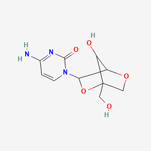 4-Amino-1-[7-hydroxy-1-(hydroxymethyl)-2,5-dioxabicyclo[2.2.1]heptan-3-yl]pyrimidin-2-one