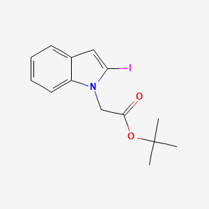 1H-Indole-1-acetic acid, 2-iodo-, 1,1-dimethylethyl ester