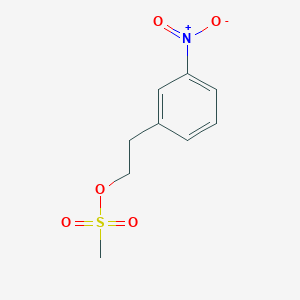 molecular formula C9H11NO5S B3251084 3-Nitrophenethyl methanesulfonate CAS No. 206874-43-3