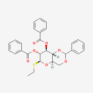 molecular formula C29H28O7S B3251106 beta-D-Glucopyranoside, ethyl 4,6-O-(phenylmethylene)-1-thio-, dibenzoate CAS No. 20701-63-7