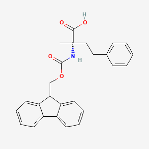 molecular formula C26H25NO4 B3251213 Fmoc-alpha-Me-homoPhe-OH CAS No. 2079062-43-2