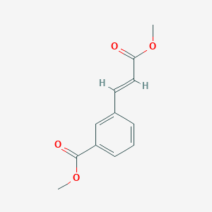 molecular formula C12H12O4 B3251310 Benzoic acid, 3-(3-methoxy-3-oxo-1-propen-1-yl)-, methyl ester CAS No. 20883-93-6