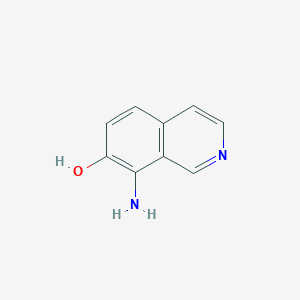 molecular formula C9H8N2O B3251345 8-Aminoisoquinolin-7-ol CAS No. 208986-92-9