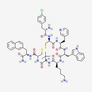 molecular formula C59H71ClN12O8S2 B3251364 PRL 2915 CAS No. 209006-18-8