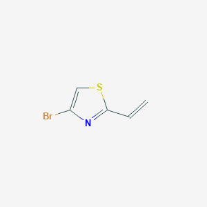 molecular formula C5H4BrNS B3251412 4-Bromo-2-vinylthiazole CAS No. 209260-74-2