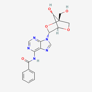 molecular formula C18H17N5O5 B3251575 N6-Benzoyl-2'-O,4'-C-methyleneadenosine CAS No. 209968-94-5