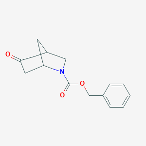 molecular formula C14H15NO3 B032516 苄基5-氧代-2-氮杂双环[2.2.1]庚烷-2-羧酸酯 CAS No. 140927-13-5
