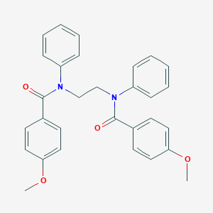 molecular formula C30H28N2O4 B325162 4-methoxy-N-{2-[(4-methoxybenzoyl)anilino]ethyl}-N-phenylbenzamide 