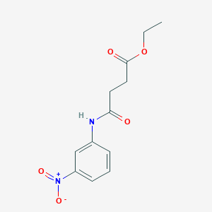 molecular formula C12H14N2O5 B325170 Ethyl 4-(3-nitroanilino)-4-oxobutanoate 