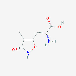 molecular formula C7H10N2O4 B3251740 (R)-2-Amino-3-(3-hydroxy-4-methyl-isoxazol-5-YL)-propionic acid CAS No. 211191-54-7