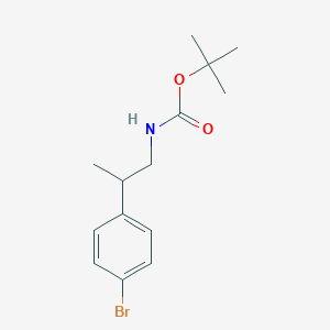 Tert-butyl N-[2-(4-bromophenyl)propyl]carbamate