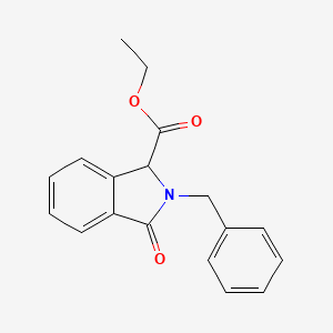 molecular formula C18H17NO3 B3251777 Ethyl 2-benzyl-3-oxoisoindoline-1-carboxylate CAS No. 211430-93-2