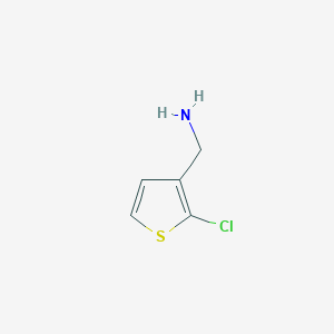 molecular formula C5H6ClNS B3251778 (2-Chlorothiophen-3-yl)methanamine CAS No. 211430-95-4