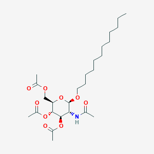 molecular formula C26H45NO9 B3251791 Dodecyl 2-acetamido-3,4,6-tri-O-acetyl-2-deoxy-beta-D-glucopyranoside CAS No. 211567-22-5