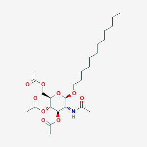 [(2R,3S,4R,5R,6R)-3,4-bis(acetyloxy)-6-(dodecyloxy)-5-acetamidooxan-2-yl]methyl acetate