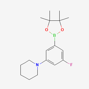 5-Fluoro-3-piperidinophenylboronic acid pinacol ester