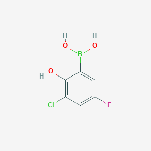 3-Chloro-5-fluoro-2-hydroxyphenylboronic acid
