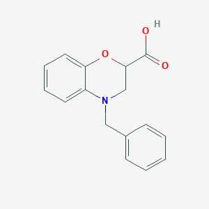 B3251919 4-benzyl-3,4-dihydro-2H-1,4-benzoxazine-2-carboxylic acid CAS No. 212578-39-7
